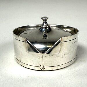 Antique Cohannet Silver Co Quadruple Plate Collar Stud Box Number 80 Made In USA